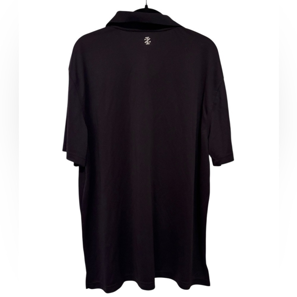 IZOD Men's Dark Gray Polo Shirt - Picture 2 of 5